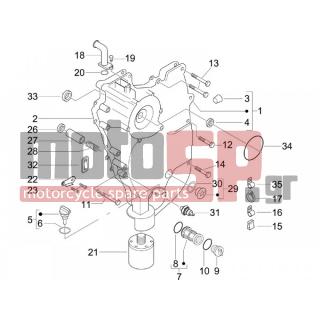 PIAGGIO - X9 500 EVOLUTION 2006 - Engine/Transmission - COVER flywheel magneto - FILTER oil - 829661 - ΒΑΛΒΙΔΑ BY-PASS GT-ET4 150-SK-NEXUS-X8
