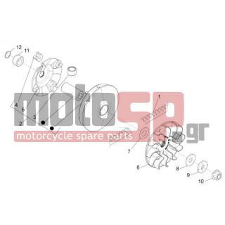 PIAGGIO - BEVERLY 350 4T 4V IE E3 SPORT TOURING 2013 - Engine/Transmission - driving pulley - 878949 - Ο-ΡΙΝΓΚ ΒΑΡΙΑΤΟΡ SCOOTER 350