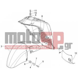 PIAGGIO - X9 500 EVOLUTION 2007 - Body Parts - Apron radiator - Feather - 434541 - ΒΙΔΑ M6X16 SCOOTER CL10,9