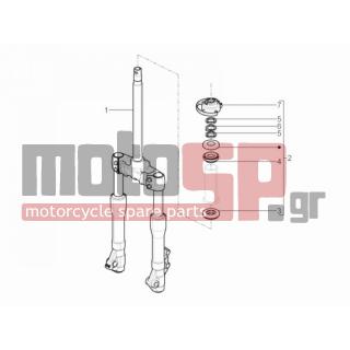 PIAGGIO - BEVERLY 350 4T 4V IE E3 SPORT TOURING 2014 - Αναρτήσεις - Fork / bottle steering - Complex glasses - 1C000190R - ΠΙΡΟΥΝΙ BEVERLY 300 MY10-350 ABS