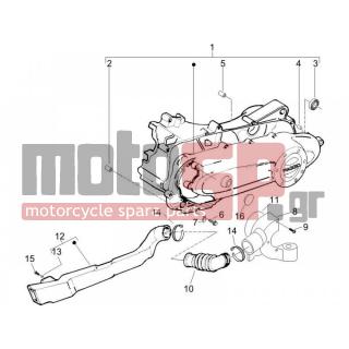 PIAGGIO - ZIP 100 4T 2006 - Engine/Transmission - COVER sump - the sump Cooling - 576016 - ΦΥΣΟΥΝΑ ΑΕΡΑΓ ΚΙΝΗΤ ΖΙΡ 50125 4Τ