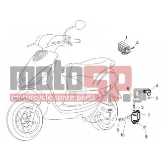 PIAGGIO - ZIP 100 4T 2008 - Electrical - Voltage regulator -Electronic - Multiplier - 434541 - ΒΙΔΑ M6X16 SCOOTER CL10,9