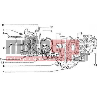 PIAGGIO - ZIP 125 4T < 2005 - Engine/Transmission - OIL PAN - 828766 - ΛΑΜΑΡΙΝΑ ΚΑΡΤΕΡ BEVERLY/VESPA GT 200