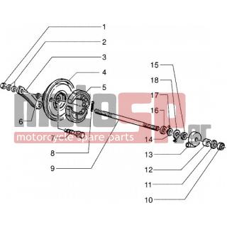 PIAGGIO - ZIP 50 1995 - Frame - Components Front wheel - 272356 - ΑΤΕΡΜΩΝΑΣ ΚΟΝΤΕΡ ΖΙΡ