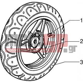 PIAGGIO - ZIP 50 1995 - Φρένα - Front wheel - Brake Caliper