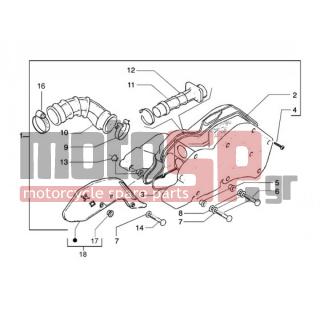 PIAGGIO - BEVERLY 125 < 2005 - Engine/Transmission - Air filter - 830056 - ΠΛΑΚΑΚΙ