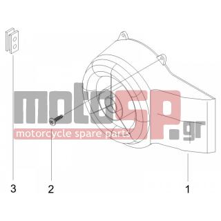 PIAGGIO - ZIP 50 2T 2012 - Engine/Transmission - COVER flywheel magneto - FILTER oil - 833817 - ΚΑΠΑΚΙ ΒΟΛΑΝ LIBERTY 50RST-ΖΙΡ50CAT-MC3