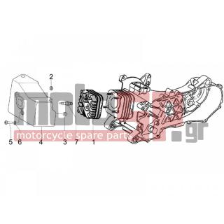PIAGGIO - ZIP 50 2T 2012 - Κινητήρας/Κιβώτιο Ταχυτήτων - COVER head - 288531 - ΠΑΞΙΜΑΔΙ