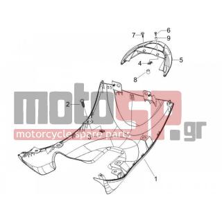 PIAGGIO - ZIP 50 2T 2009 - Body Parts - Side skirts - Spoiler - 575249 - ΒΙΔΑ M6x22 ΜΕ ΑΠΟΣΤΑΤΗ