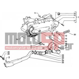 PIAGGIO - ZIP 50 4T < 2005 - Engine/Transmission - CLUTCH COVER - 483510 - Πινακίδα