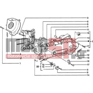 PIAGGIO - ZIP 50 CATALYZED < 2005 - Engine/Transmission - COVER-CLUTCH COVER SCREW - 833817 - ΚΑΠΑΚΙ ΒΟΛΑΝ LIBERTY 50RST-ΖΙΡ50CAT-MC3