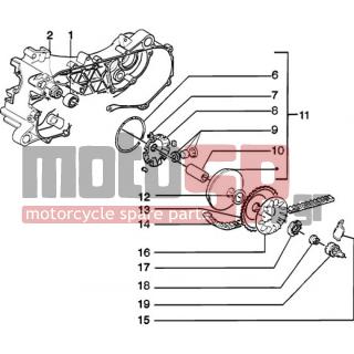 PIAGGIO - ZIP 50 CATALYZED < 2005 - Engine/Transmission - pulley drive - 289519 - ΠΑΞΙΜΑΔΙ ΑΣΦΑΛΕΙΑΣ SCOOTER 50125 2T-4T