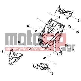 PIAGGIO - ZIP 50 SP EURO 2 2012 - Body Parts - mask front - 254485 - ΑΣΦΑΛΕΙΑ ΜΕΓΑΛΗ (6Χ100 MM)