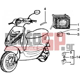PIAGGIO - ZIP SP 50 < 2005 - Electrical - Electrical devices - 241937 - Self locking nut m5