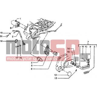 PIAGGIO - ZIP SP 50 < 2005 - Electrical - IGNITION - STARTER LEVER - 31091 - Βίδα TE M6x22