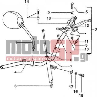 PIAGGIO - ZIP SP 50 < 2005 - Frame - steering parts - 265249 - ΒΙΔΑ MANET COSA2-FL-SCOOTER
