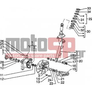 PIAGGIO - ZIP SP 50 < 2005 - Brakes - steering-disc brake system - 564257 - Ένσφαιρο ρουλεμάν