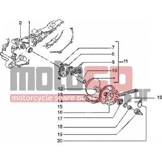 PIAGGIO - ZIP SP 50 < 2005 - Engine/Transmission - pulley drive - 286158 - ΓΡΑΝΑΖΙ ΛΑΔΙΟΥ SCOOTER