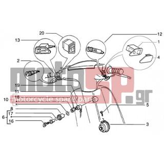 PIAGGIO - ZIP SP 50 H2O < 2005 - Electrical - Switches-horn-Lock - 58003R - Κόρνα 12v