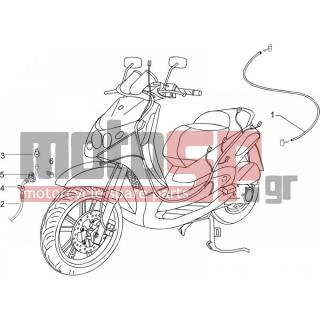 PIAGGIO - BEVERLY 400 IE E3 2007 - Frame - cables - 307166 - ΣΦΙΚΤΗΡΑΣ LG=35
