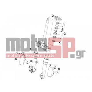 PIAGGIO - BEVERLY 400 IE E3 2006 - Suspension - Fork / bottle steering - Complex glasses - 647880 - ΚΑΛΥΜΜΑ ΠΡΟΣΤ/ΚΟ ΔΑΓΚΑΝΑΣ BEVERLY 400