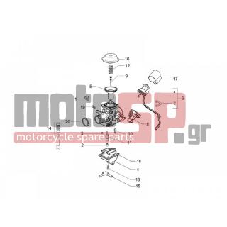 Vespa - GRANTURISMO 200 L 2005 - Engine/Transmission - CARBURETOR accessories - CM140102 - ΖΗΚΛΕΡ MINIMO 38