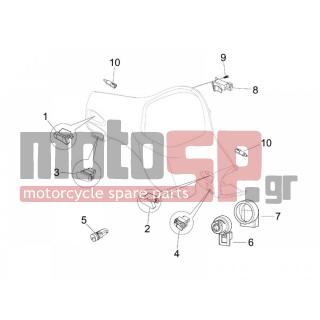 Vespa - GRANTURISMO 200 L 2005 - Electrical - Switchgear - Switches - Buttons - Switches - 582951 - ΔΙΑΚΟΠΤΗΣ ΚΕΝΤΡΙΚΟΣ SCOOTER 125<>500