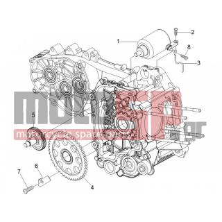 Vespa - GT 250 IE 60° E3 2007 - Engine/Transmission - Start - Electric starter - 969296 - ΒΙΔΑ M6X10