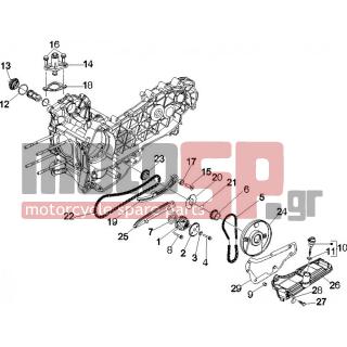 Vespa - GTS 250 2010 - Engine/Transmission - OIL PUMP - B016774 - ΒΙΔΑ M6X25