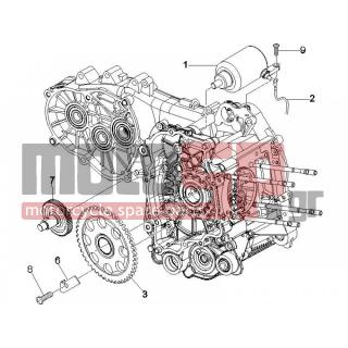 Vespa - GTS 250 2009 - Engine/Transmission - Start - Electric starter - 414837 - ΒΙΔΑ M6X25-B016774