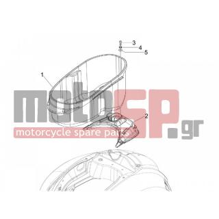 Vespa - GTS 250 2009 - Body Parts - bucket seat - 621155 - ΚΟΥΒΑΣ ΣΕΛΛΑΣ VESPA GT-GTS