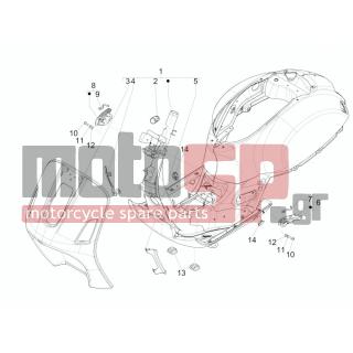 Vespa - GTS 250 2011 - Πλαίσιο - Frame / chassis - 1B0008375000DE - ΣΑΣΣΙ VESPA GTS ΜΠΛΕ 222/Α
