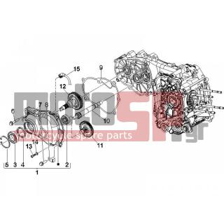 Vespa - GTS 250 2015 - Engine/Transmission - complex reducer - 8410015 - ΓΡΑΝΑΖΙ ΔΙΑΦ ΔΙΠΛΟ Χ7-X8-MP3-GTS 250-300