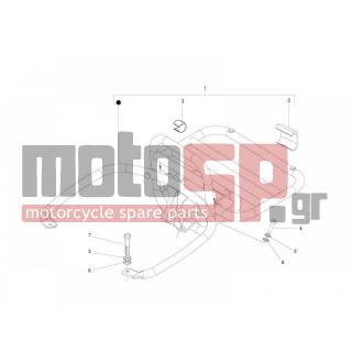 Vespa - GTS 250 2010 - Body Parts - grid back - 622554 - ΤΑΠΑ ΣΧΑΡΑΣ VESPA GTS/GTV/LXV