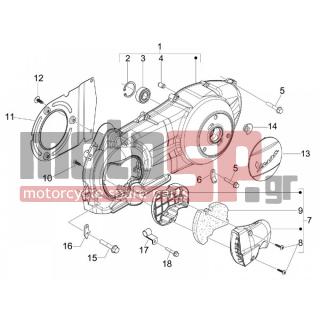 Vespa - GTS 300 IE 2014 - Engine/Transmission - COVER sump - the sump Cooling - 270793 - ΒΙΔΑ D3,8x16