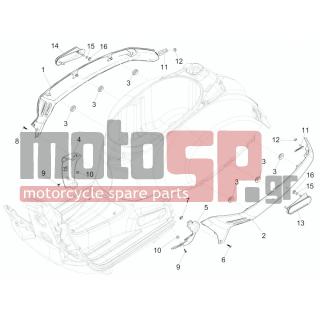 Vespa - GTS 300 IE SUPER 2012 - Body Parts - Side skirts - Spoiler