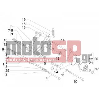 Vespa - GTS 300 IE SUPER SPORT 2011 - Suspension - rocking arm - 597914 - ΒΙΔΑ
