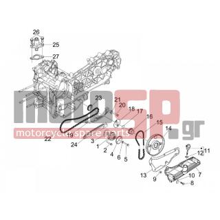 Vespa - GTS 300 IE SUPER SPORT 2011 - Engine/Transmission - OIL PUMP - 434541 - ΒΙΔΑ M6X16 SCOOTER CL10,9