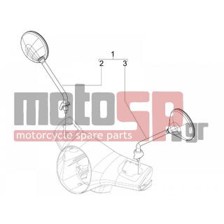 Vespa - GTS 300 IE SUPER SPORT 2012 - Πλαίσιο - Mirror / s