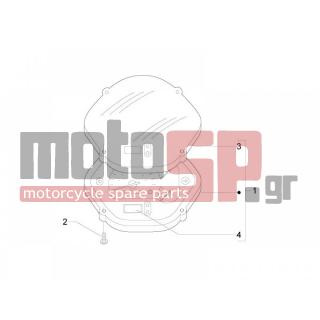 Vespa - GTS 300 IE SUPER SPORT 2011 - Electrical - Complex instruments - Cruscotto - 498342 - ΜΠΑΤΑΡΙΑ ΡΟΛΟΙ ΚΟΝΤΕΡ SCOOTER
