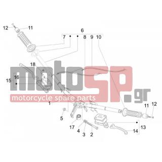 Vespa - GTS 300 IE SUPER SPORT 2013 - Frame - Wheel - brake Antliases - 655554 - ΒΙΔΑ ΤΙΜΟΝΙΟΥ ΗΕΧ LX/T-250/SP CITY 50 2T