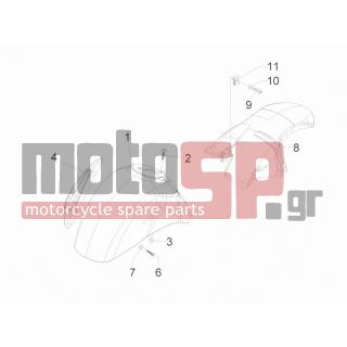 Vespa - GTS 300 IE TOURING 2012 - Body Parts - Apron radiator - Feather - 651029 - ΦΤΕΡΟ ΜΠΡΟΣ VESPA GT-GTS AΒΑΦΟ