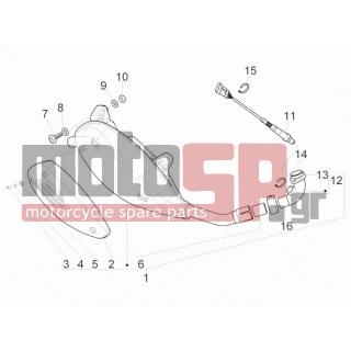 Vespa - GTS 300 IE TOURING 2011 - Exhaust - silencers - 599208 - ΒΙΔΑ ΠΙΣ ΦΑΝΟΥ Μ8Χ35