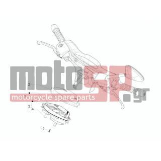 Vespa - GTS 300 IE TOURING 2012 - Electrical - Complex instruments - Cruscotto - 498342 - ΜΠΑΤΑΡΙΑ ΡΟΛΟΙ ΚΟΝΤΕΡ SCOOTER