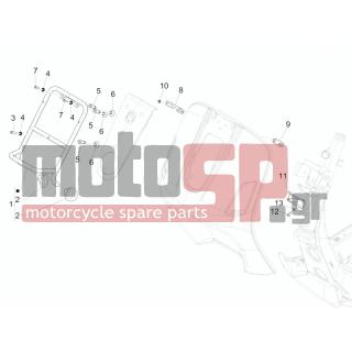 Vespa - GTS 300 IE TOURING 2011 - Body Parts - front grid - 122675 - ΒΙΔΑ M6X12