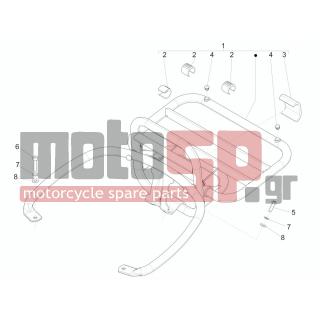 Vespa - GTS 300 IE TOURING 2011 - Body Parts - grid back - 319538 - ΒΙΔΑ M6X30 ΨΑΛΙΔΙΟΥ GP800