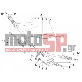 Vespa - GTS 300 IE TOURING 2012 - Frame - Wheel - brake Antliases - 673243 - ΑΝΤΙΒΑΡΟ ΤΙΜ BEV-GT-NEXUS 300gr ΧΡΩΜΙΟ