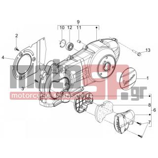 Vespa - GTV 250 IE 2009 - Engine/Transmission - COVER sump - the sump Cooling - 430264 - ΒΙΔΑ M5X10