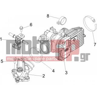 Vespa - GTV 250 IE 2008 - Engine/Transmission - Throttle body - Injector - Fittings insertion - 260918 - ΚΟΛΛΙΕΣ