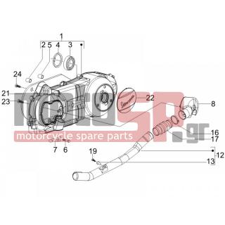Vespa - LX 125 4T E3 2007 - Engine/Transmission - COVER sump - the sump Cooling - 576267 - ΣΩΛΗΝΑΣ ΑΕΡΑΓ ΕΤ4